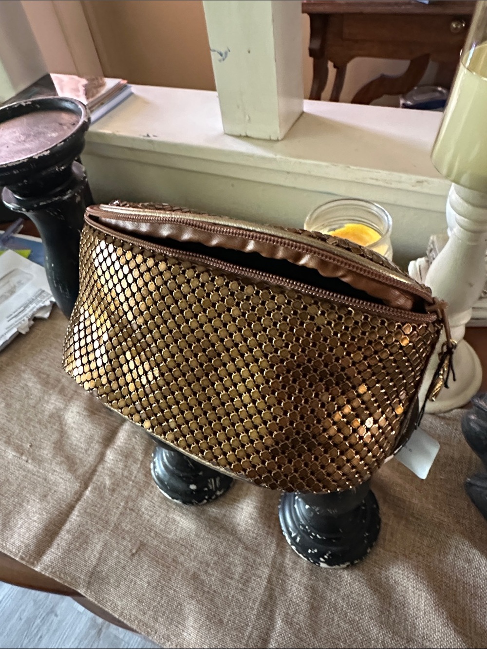 Comeco copper bronze mesh NWT Fanny pack
